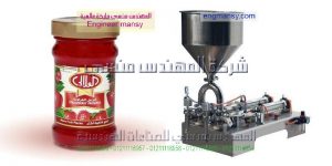 مواصفات مكنة تعبئة عبوات زجاج صلصه