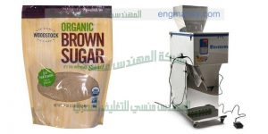 مكينة تعبئة وتغليف لأكياس السكر الملون لمصانع الحلويات ماركة ام توباك